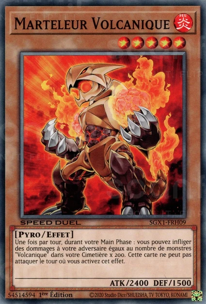 YGO [FR] SGX1-FRH09 MARTELEUR VOLCANIQUE (COMMUNE)