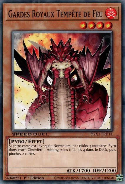 YGO [FR] SGX1-FRH11 GARDES ROYAUX TEMPETE DE FEU (COMMUNE)