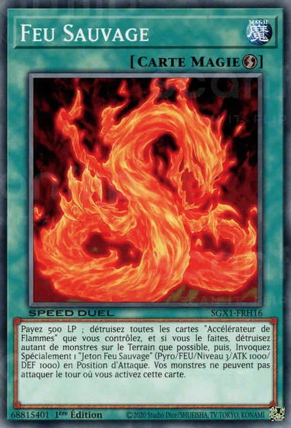 YGO [FR] SGX1-FRH16 FEU SAUVAGE (COMMUNE)