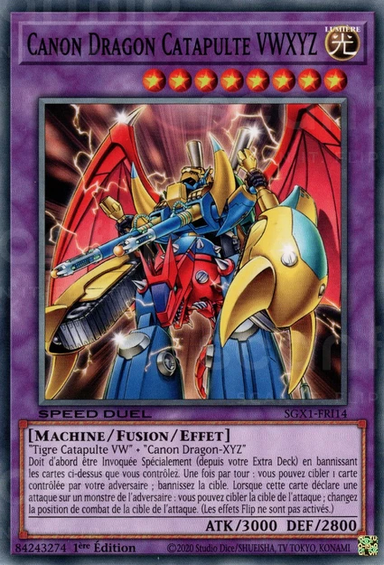 YGO [FR] SGX1-FRI14 CANON DRAGON CATAPULTE VWXYZ (COMMUNE)