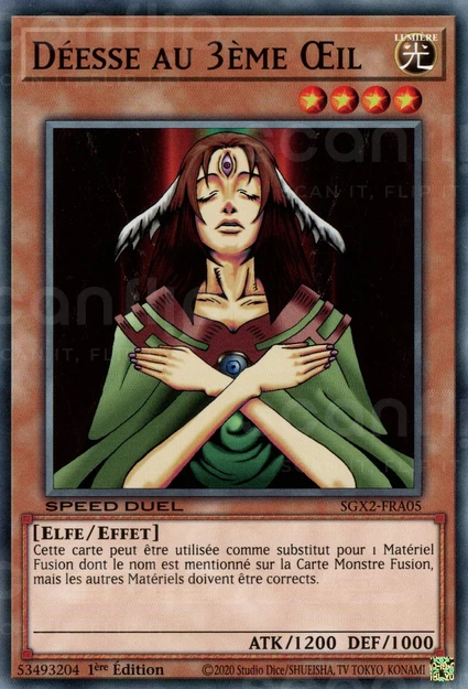 YGO [FR] SGX2-FRA05 DEESSE AU 3EME OEIL (COMMUNE)