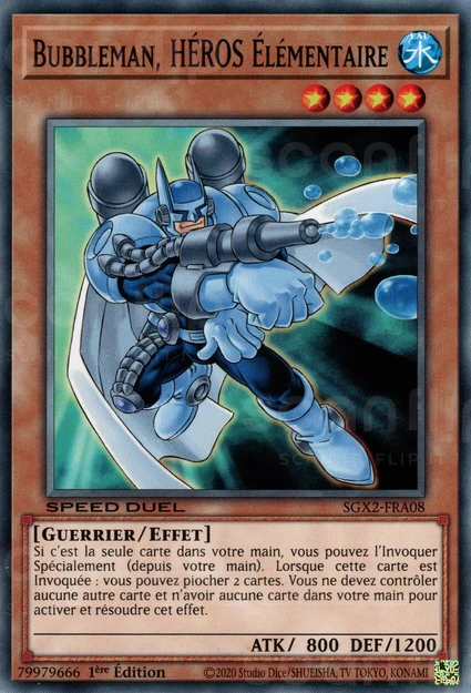 YGO [FR] SGX2-FRA08 BUBBLEMAN, HEROS &Eacute;LEMENTAIRE (COMMUNE)
