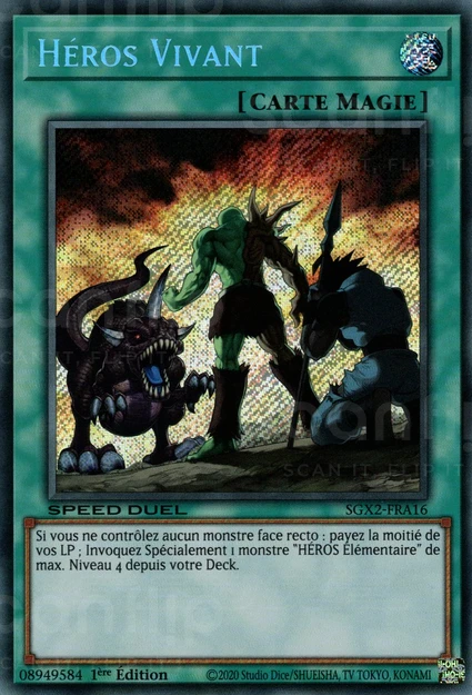 YGO [FR] SGX2-FRA16 HEROS VIVANT (SECRETE RARE)