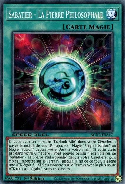 YGO [FR] SGX2-FRA17 SABATIER - LA PIERRE PHILOSOPHALE (COMMUNE)