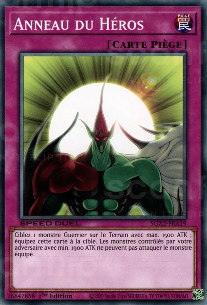 YGO [FR] SGX2-FRA19 ANNEAU DU HEROS (COMMUNE)