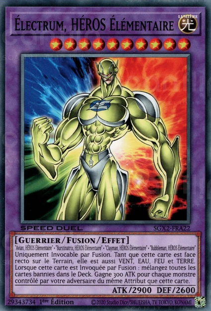 YGO [FR] SGX2-FRA22 &Eacute;LECTRUM, HEROS &Eacute;LEMENTAIRE (COMMUNE)