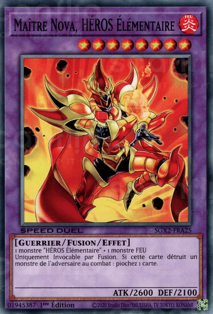 YGO [FR] SGX2-FRA25 MAITRE NOVA, H&Eacute;ROS &Eacute;LEMENTAIRE (COMMUNE)