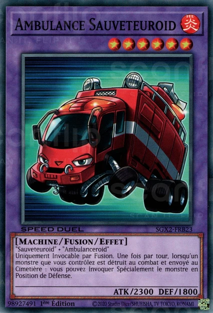 YGO [FR] SGX2-FRB23 AMBULANCE SAUVETEUROID (COMMUNE)