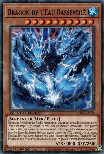 YGO [FR] SGX2-FRC09 DRAGON DE L'EAU RASSEMBLE (COMMUNE)