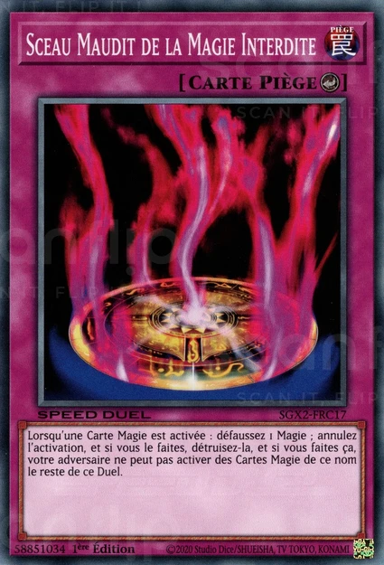 YGO [FR] SGX2-FRC17 SCEAU MAUDIT DE LA MAGIE INTERDITE (COMMUNE)