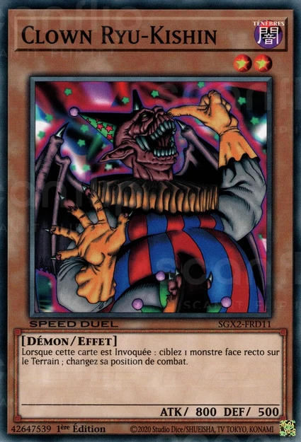 YGO [FR] SGX2-FRD11 CLOWN RYU-KISHIN (COMMUNE)