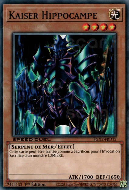 YGO [FR] SGX2-FRD12 KAISER HIPPOCAMPE (COMMUNE)