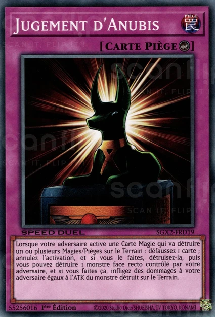 YGO [FR] SGX2-FRD19 JUGEMENT D'ANUBIS (COMMUNE)