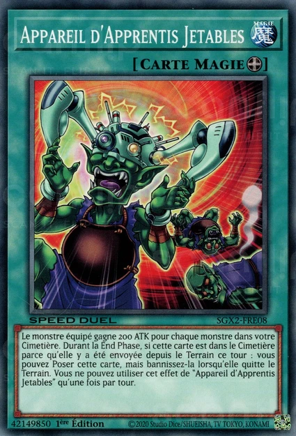 YGO [FR] SGX2-FRE08 APPAREIL D'APPRENTIS JETABLES (COMMUNE)