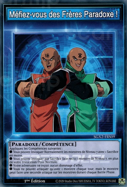 YGO [FR] SGX2-FRS09 MEFIEZ-VOUS DES FRERES PARADOXE ! (COMMUNE)