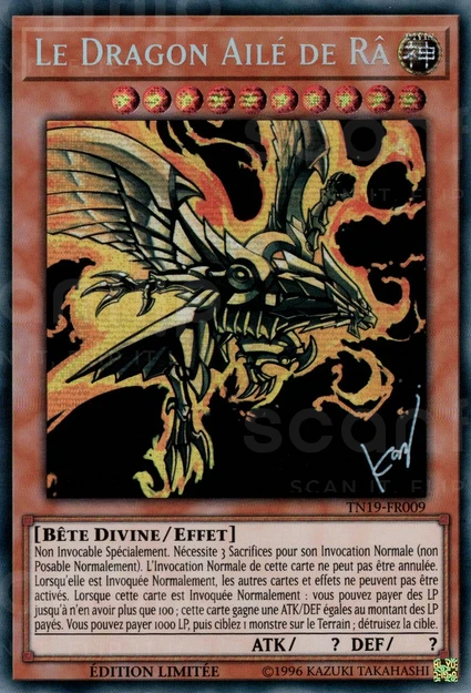 YGO [FR] TN19-FR009 LE DRAGON AILE DE RA (PRISMATIQUE)