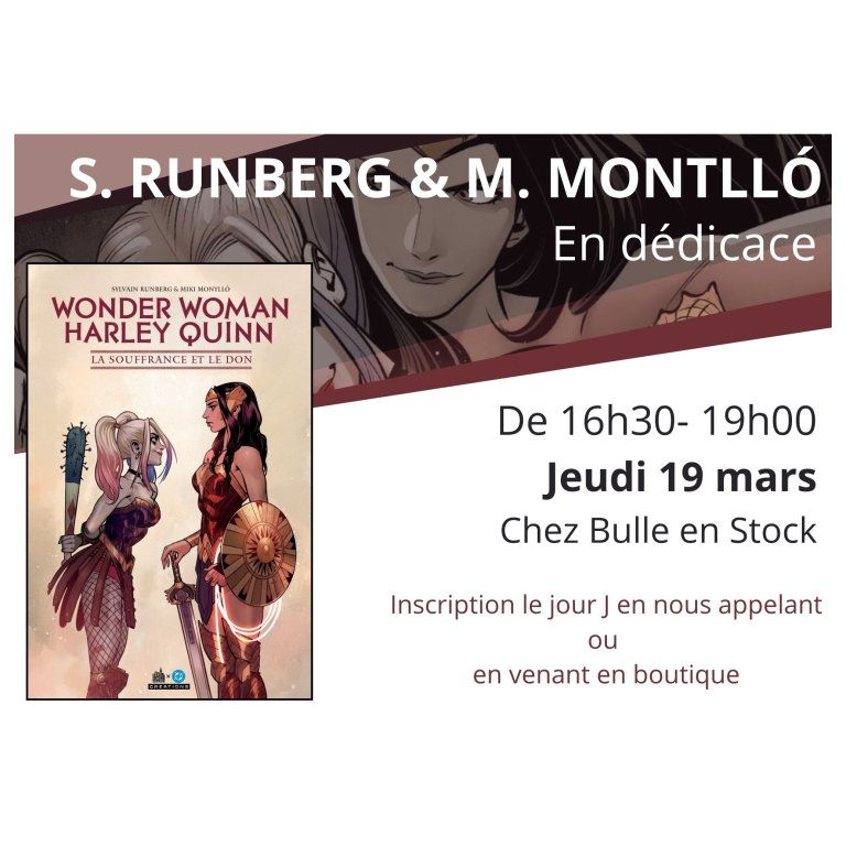 Visuel de rencontre avec S. Runberg & M. Montll&oacute;