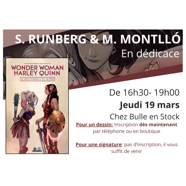 Visuel de rencontre avec S. Runberg & M. Montll&oacute;