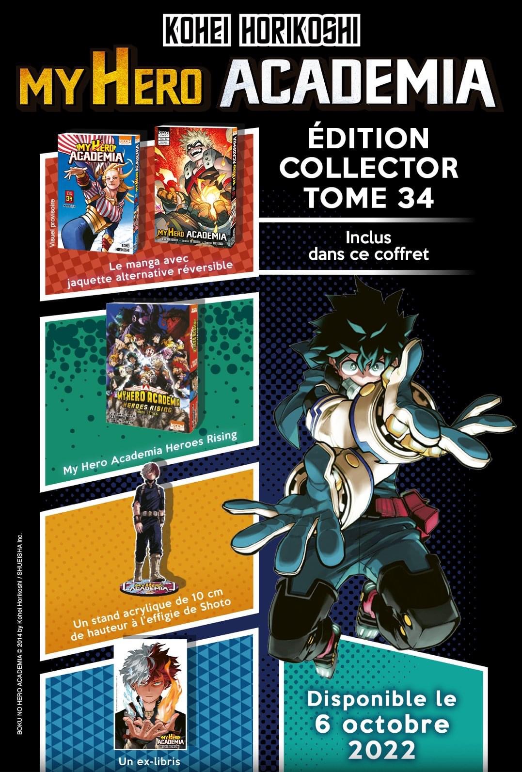My Hero Academia Tome 34 Collector Bulle en Stock - MY HERO ACADEMIA T34 - EDITION COLLECTOR