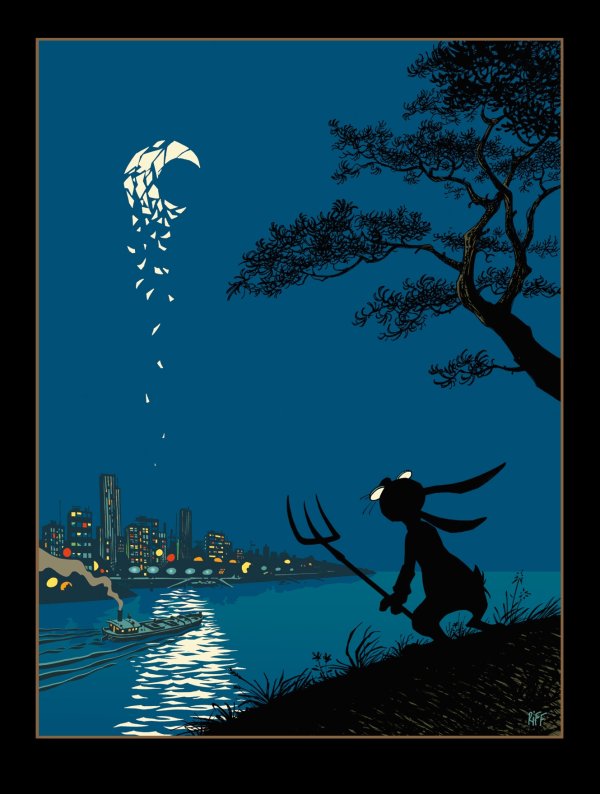 Visuel AFFICHE LA CAROTTE AUX ÉTOILES (CONTOUR BLANC)