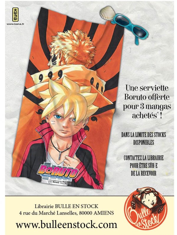 Visuel BORUTO OP SERVIETTE 2020 KANA SUMMER TOUR (OFFERT SOUS CONDITION)