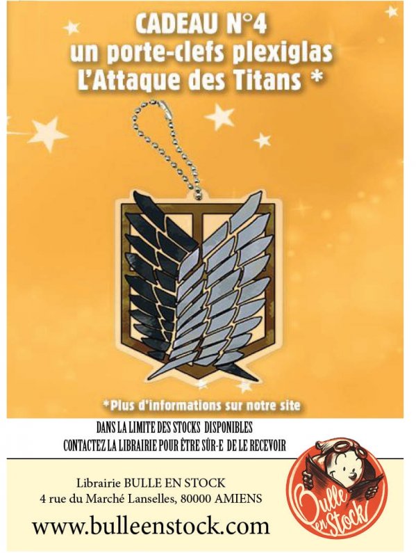 Visuel ATTAQUE DES TITANS PORTE-CLEFS OP PIKA 20 ANS (OFFERT SOUS CONDITIONS)