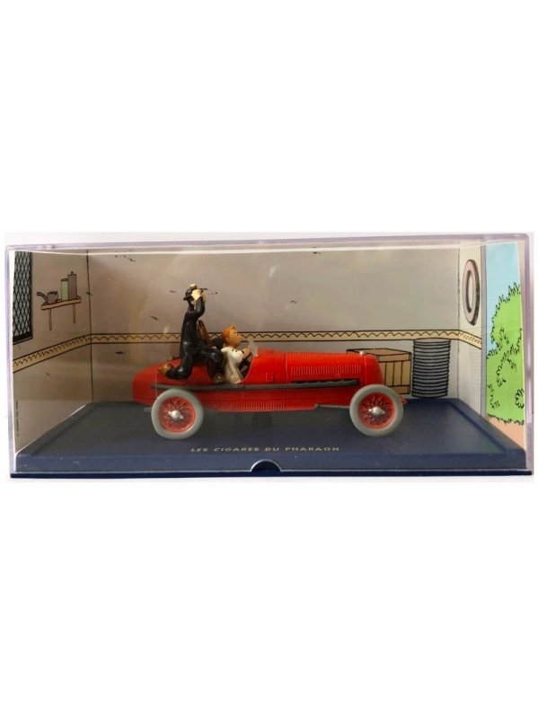 Visuel EN VOITURE TINTIN (ATLAS) 02 LE BOLIDE ROUGE DES CIGARES DU PHARAON