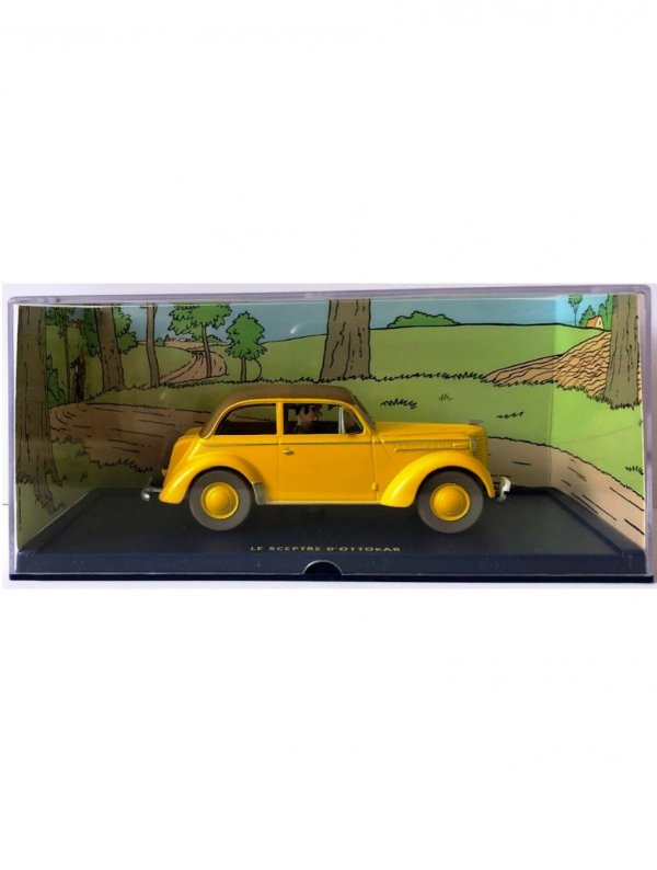 Visuel EN VOITURE TINTIN (ATLAS) 19 L'OPEL OLYMPIA CABRIOLET DU SCEPTRE D'OTTOKAR