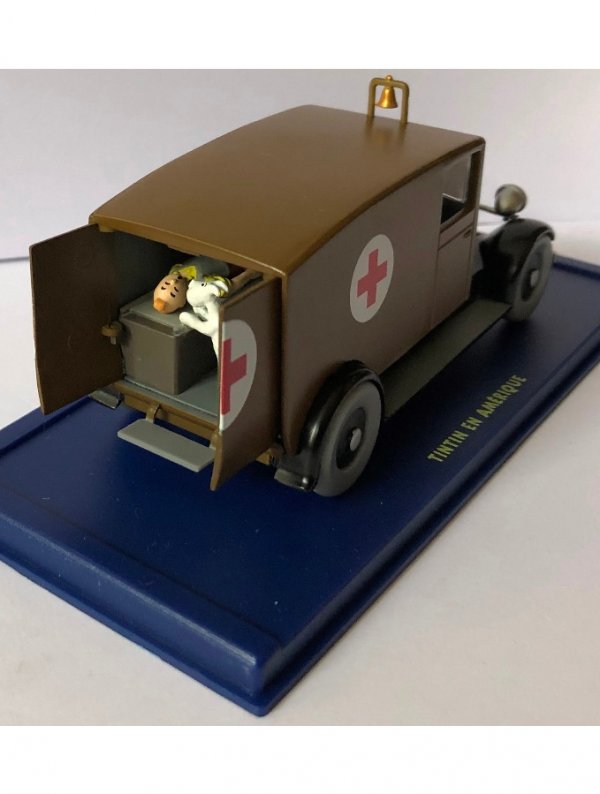 Visuel EN VOITURE TINTIN (ATLAS) 51 L'AMBULANCE DE TINTIN EN AMERIQUE