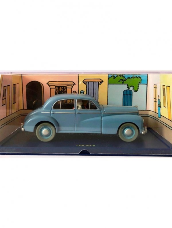 Ensemble De 2 Voiture 1/24 + 1/43 - La Morris 6 Des Partisans Dans Tintin Au Pays De L Or Noir Tintin