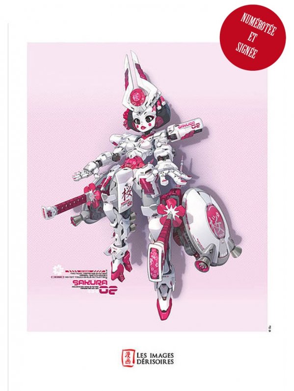 Visuel AFFICHE D'ART GUMPLAGIRL NUMERTOÉE ET SIGNÉE