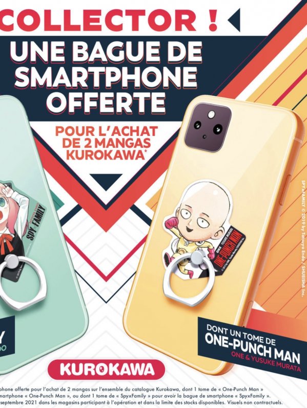 Visuel ONE PUNCH MAN  BAGUE DE TEL COLLECTOR (OFFERT SOUS CONDITION)