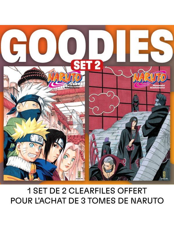 Visuel CLEARFILE NARUTO SET 2  (OFFERT SOUS CONDITION) 