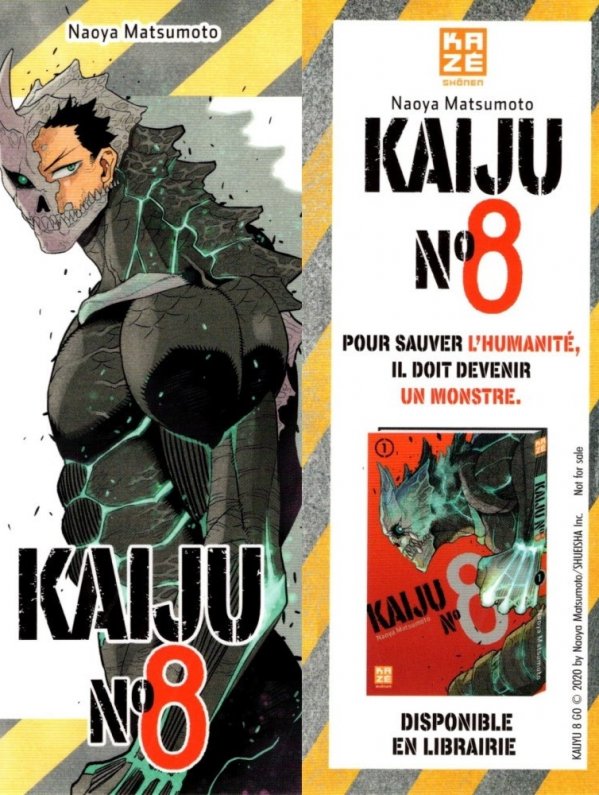 Visuel MARQUE-PAGE - KAIJU N°8 (OFFERT SOUS CONDITION)