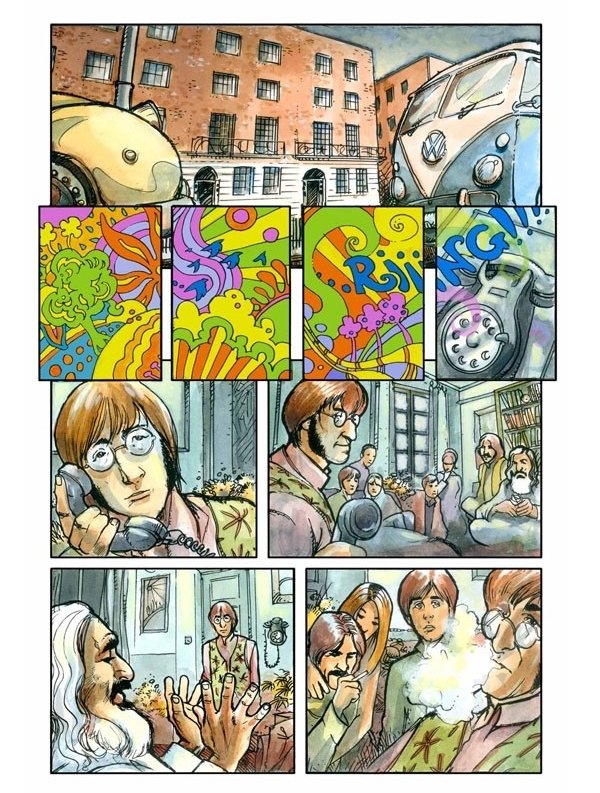 Visuel LES BEATLES EN BD