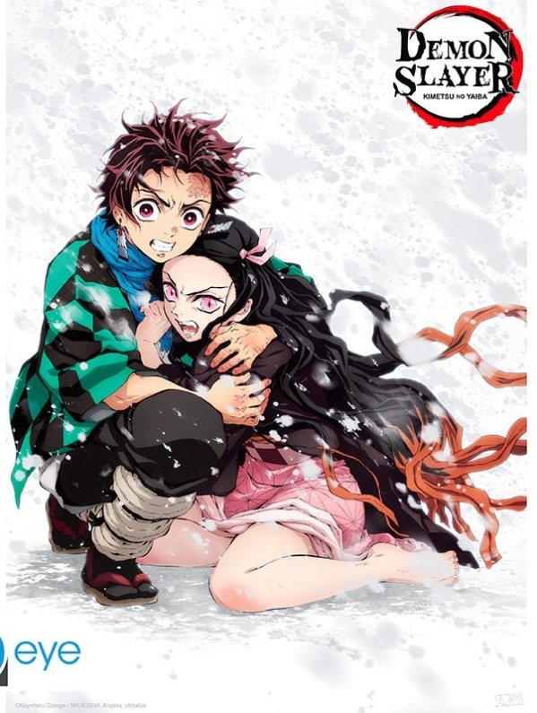 Visuel DEMON SLAYER - Poster "Tanjiro & Nezuko Neige" (52x38)
