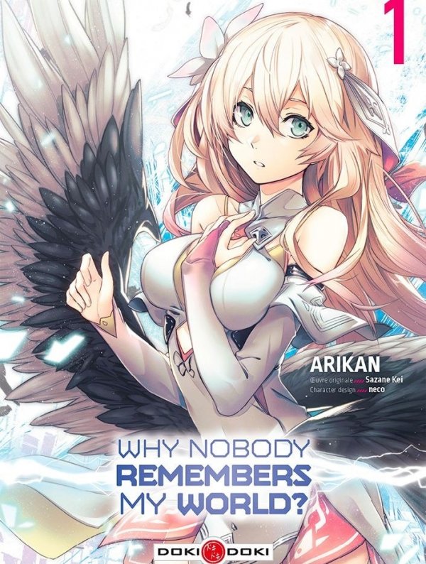 Visuel WHY NOBODY REMEMBERS MY WORLD ? T01 GRATUIT - Offert uniquement à l'achat simultané de 2 tomes de chez Doki Doki en neuf 