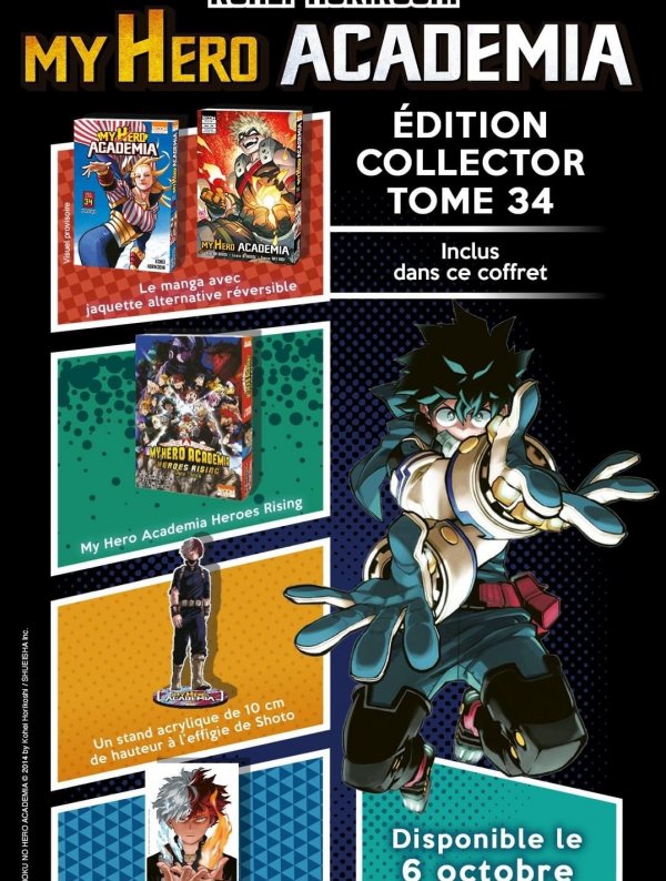 Visuel MY HERO ACADEMIA T34 - EDITION COLLECTOR