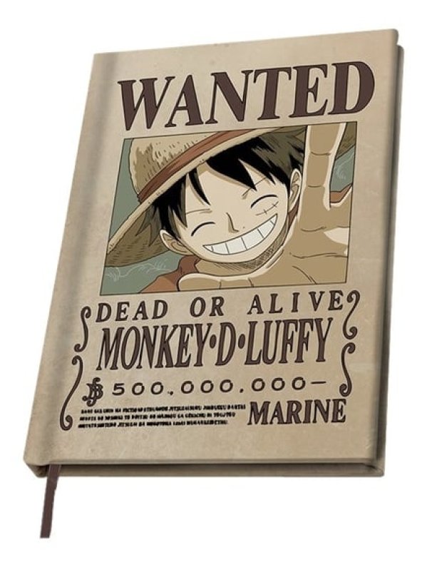 Visuel ONE PIECE WANTED LUFFY A5 NOTE