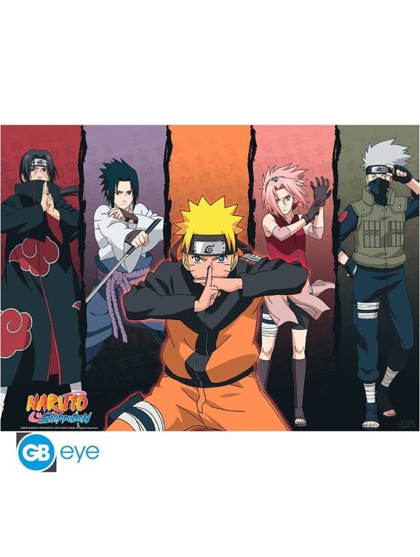 Visuel NARUTO SHIPPUDEN - POSTER "SHIPPUDEN GROUP 1" (52X38)