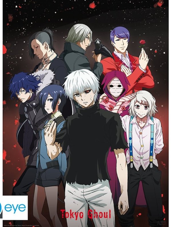 Visuel TOKYO GHOUL - POSTER "GROUPE" (52X38)