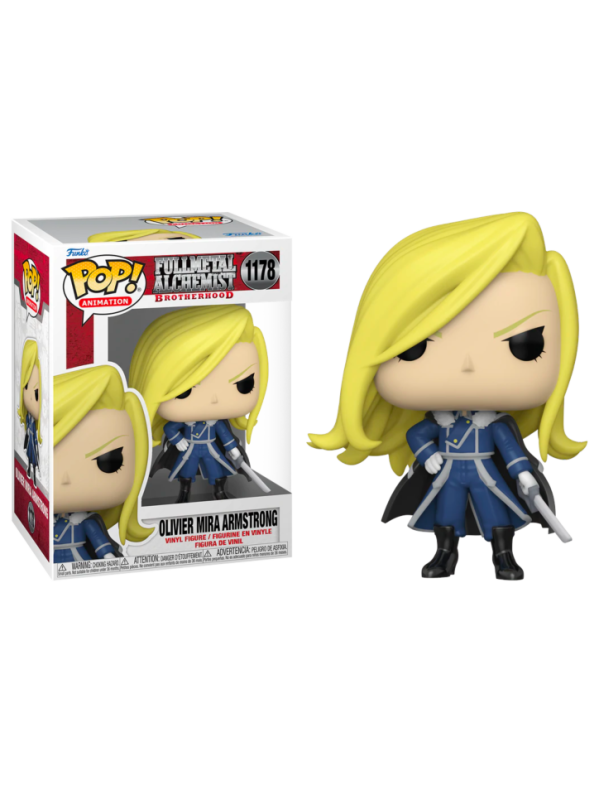 Visuel FIGURINE POP FULLMETAL ALCHEMIST - OLIVIER MIRA ARMSTRONG - N° 1178