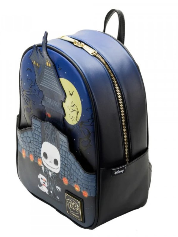 Visuel DISNEY POP BY LOUNGEFLY SAC A DOS NBX JACK SKELLINGTON HOUSE MINI (REF LFWDBK2560)