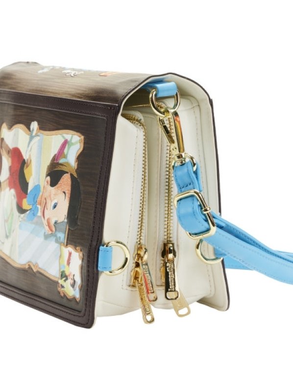 Visuel DISNEY LOUNGEFLY SAC A MAIN CLASSIC BOOKS PINOCCHIO CONVERTIBLE (REF LFWDTB2650)