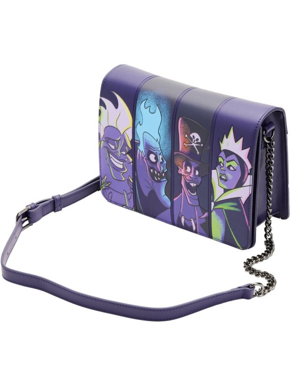 Visuel DISNEY LOUNGEFLY SAC A MAIN VILLAINS IN THE DARK (REF LFWDTB2608)