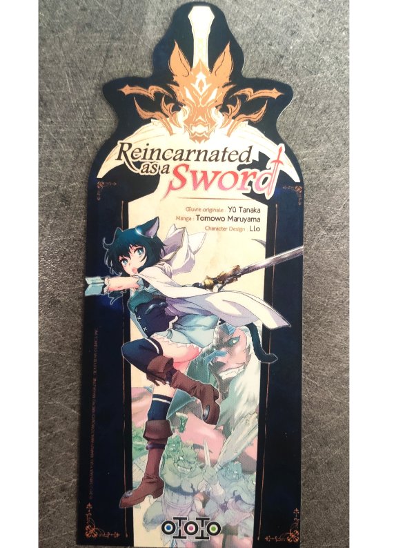 Visuel MARQUE PAGE REINCARNATED AS A SWORD (OFFERT SOUS CONDITION)