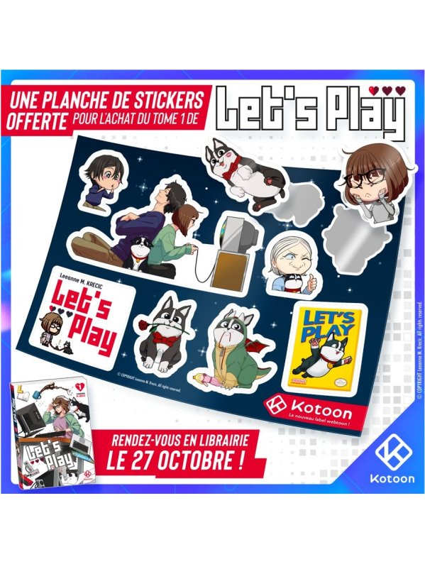 Visuel PLANCHE DE STICKERS LET'S PLAY (OFFERT SOUS CONDITION)