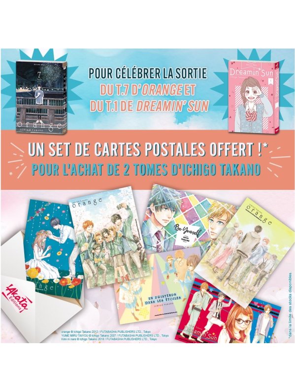 Visuel SET CARTES POSTALES ICHIGO TAKANO (OFFERT SOUS CONDITION)