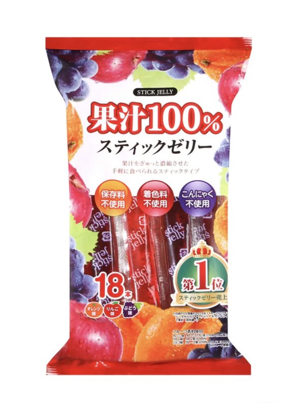Visuel JELLY STICKS RIBON FRUIT JUICE - 280 G