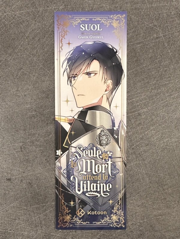 Visuel MARQUE-PAGE - SEULE LA MORT ATTEND LA VILAINE - DERRICK ECKHART